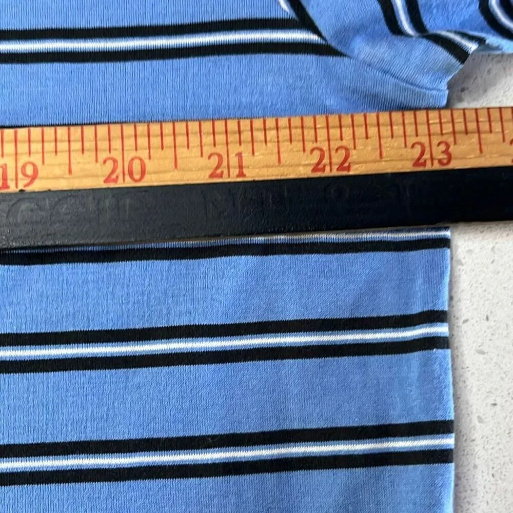 Polo Golf Ralph Lauren Striped 100% Cotton Polo Shirt Mens Large
